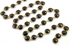 Black Onyx Coin Faceted Bezel Chain in Yellow Gold, 14 mm, (GMC/BZ/BNX)